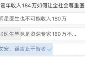 被曝年收入184万张文宏硬核驳斥谣言网友多么期望是真的……